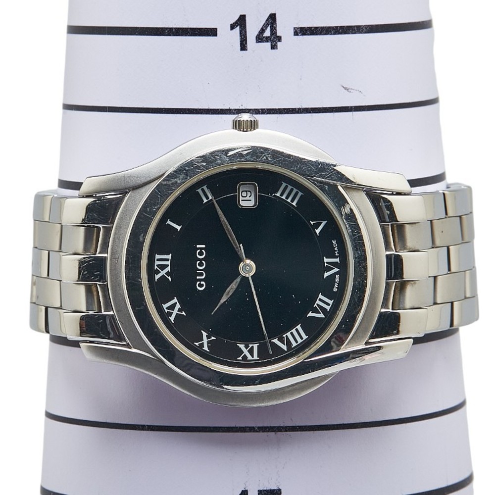 Gucci G-Class Watch, 5500M Quartz Movement, Black Dial, Stainless Steel, Men'... - Picture 7 of 7
